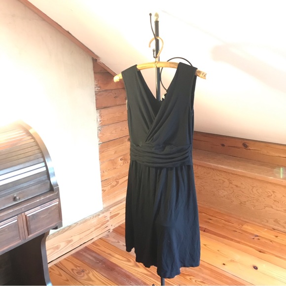 Lilla P Black V-Neck Viscose Dress, EUC, S - Picture 9 of 10